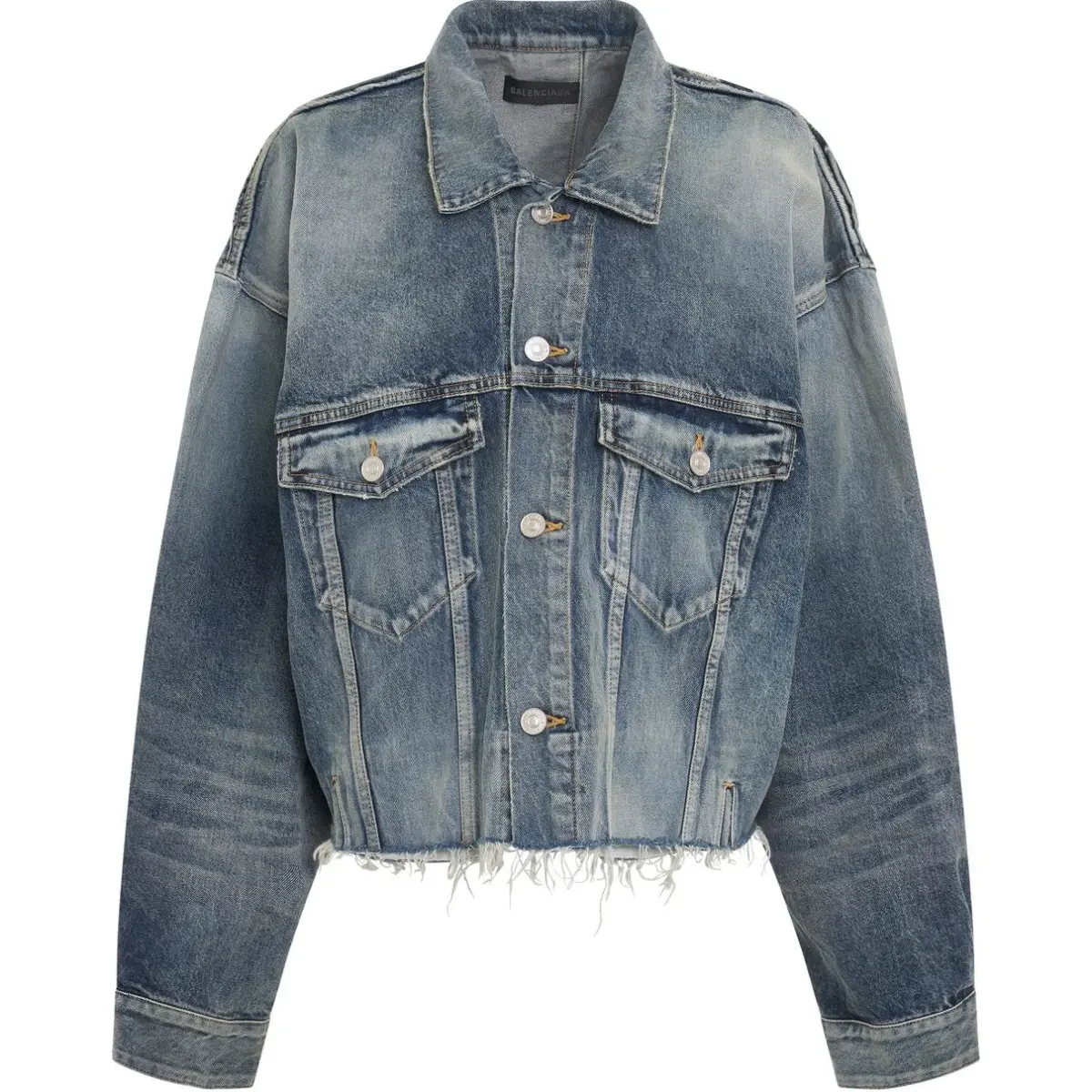 【Zoomed ImageryPrevious Season】deconstructed panelled denim jacket
