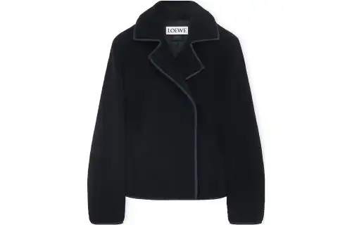LOEWE Jackets Women's Marine Blue Lapel Moderate Other