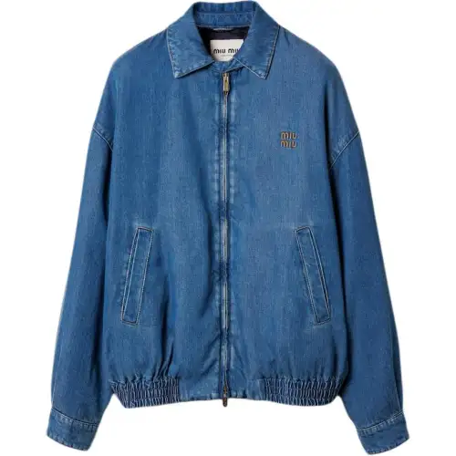 MIU MIU Logo embroidered Jacket