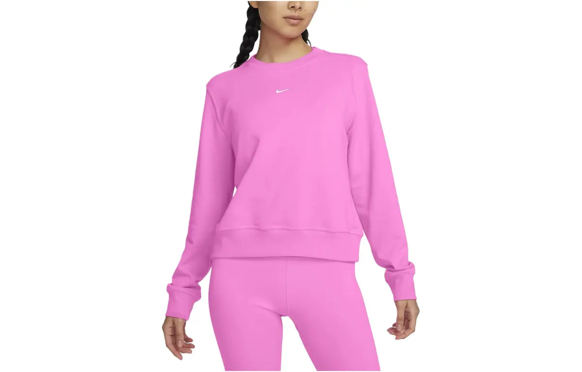 Nike Sweatshirts Women's Pink Crew Neck Moderate Regular