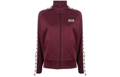 Golden Goose Denise logo-stripe zip-up jacket