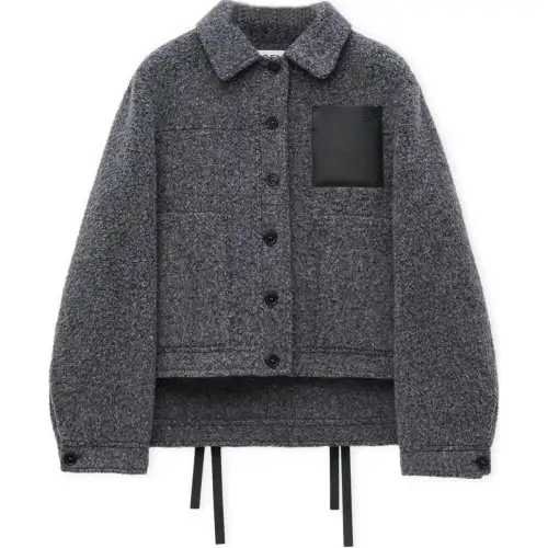 LOEWE Wool Jacket 'Dark Grey'