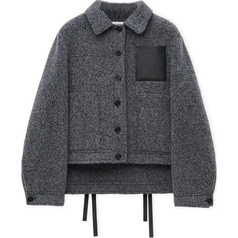 LOEWE Wool Jacket 'Dark Grey'