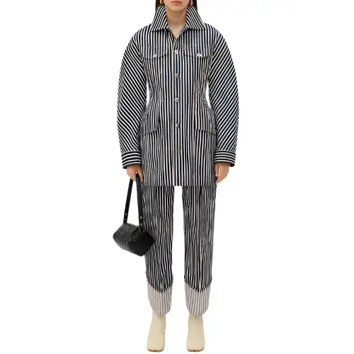 Bottega Veneta Striped Drill Jacket