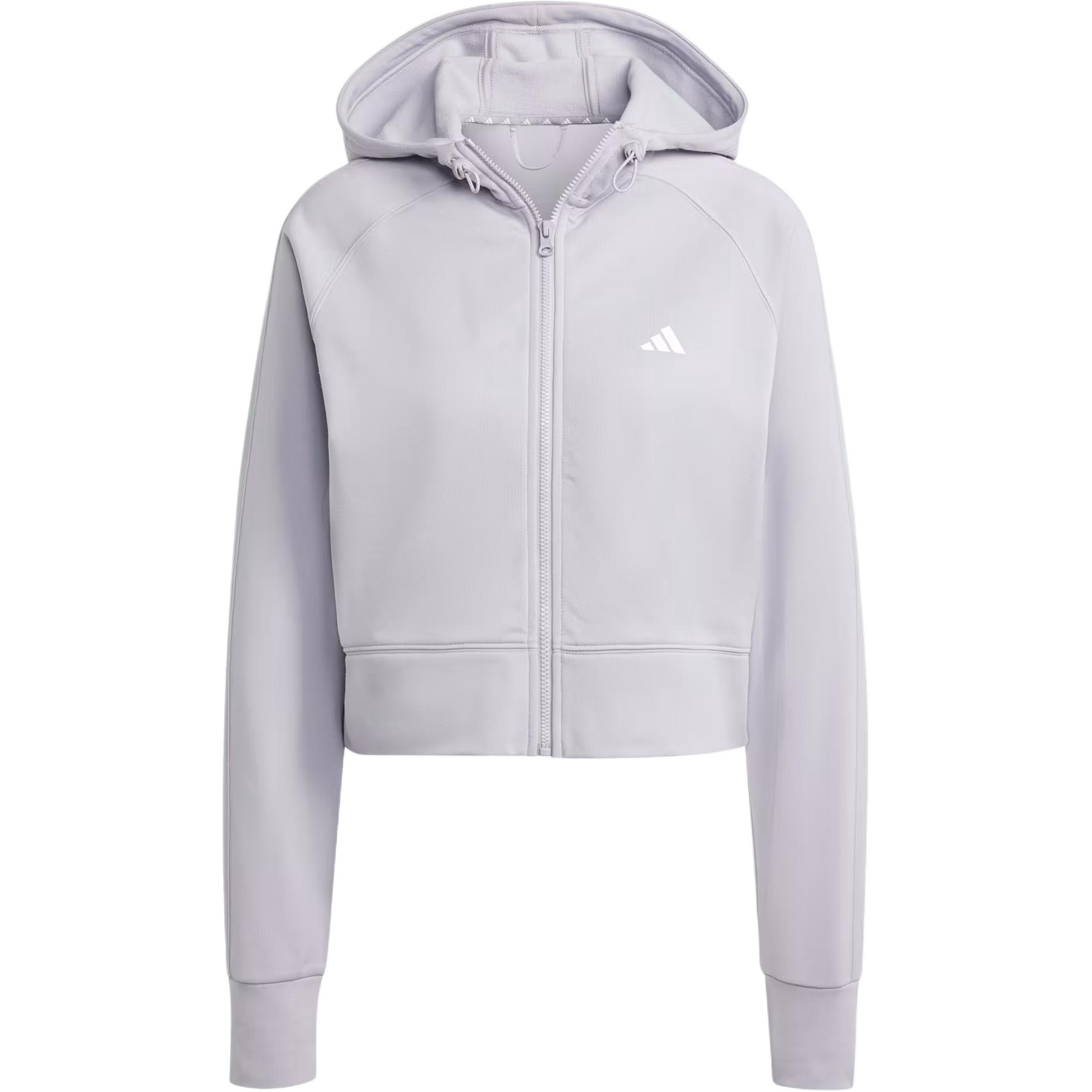 Adidas Free Shipping With AdiClub Aeroready Game And Go Full Zip Hooded Fleece Jacket