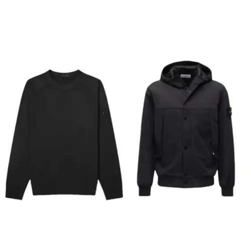 STONE ISLAND Casual Sportswear Unisex Black