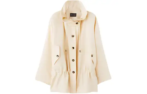 Loro Piana Single Breasted Drawstring Short Coat