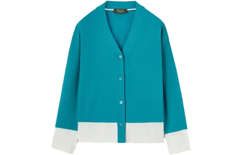 Loro Piana FW23 The Gift Of Kings Vintage Cardigan Knitwear Women's Blue