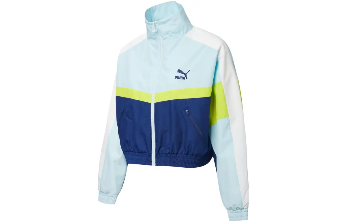 PUMA X LMC Jackets Women's Blue Stand Collar Moderate Other