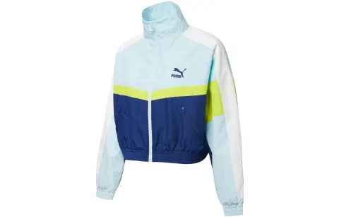 PUMA X LMC Jackets Women's Blue Stand Collar Moderate Other