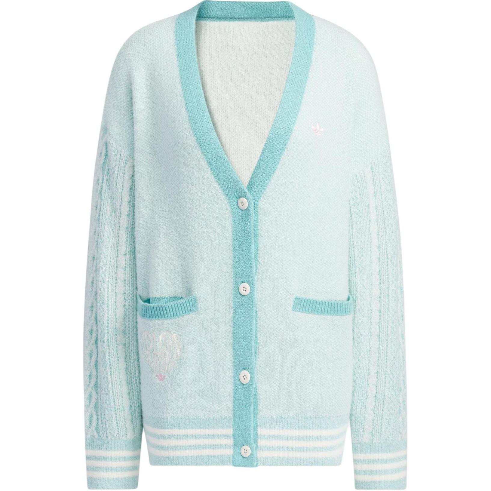 Женский свитер adidas originals V-Day Polo Sweater (мятный)