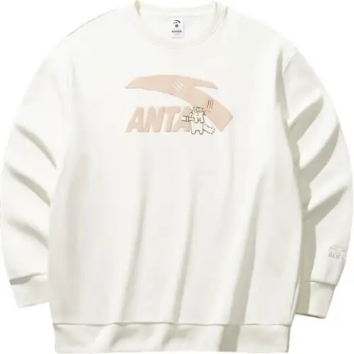 Anta Sports Life Collection Sweatshirt Women's Ivory White