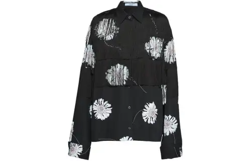 PRADA Floral print Fringed Shirt