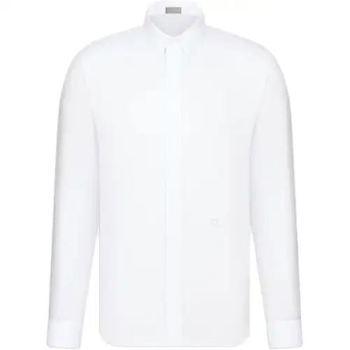 DIOR Shirts Men's White Lapel Moderate Other