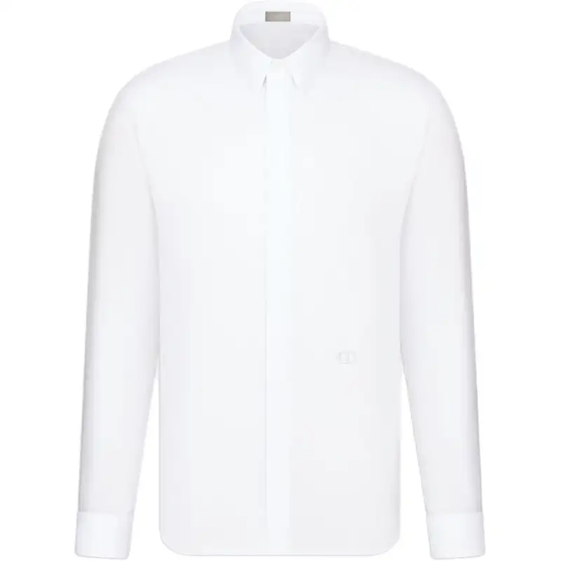 DIOR Shirts Men's White Lapel Moderate Other