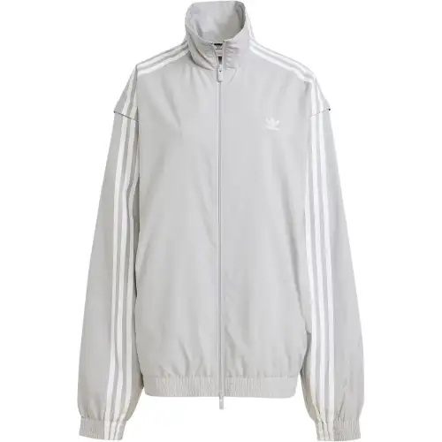 Adidas Originals Woven Firebird ADILENIUM ZIP off TRACK TOP Jackets & Coats Women's Light Gray