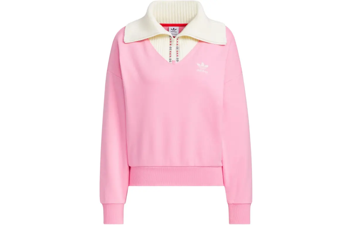 Adidas Originals x FEIFEI RUAN Crewneck Top Sweatshirt Women's Blessing Pink