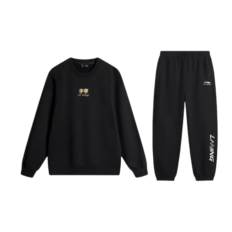 Li Ning Sports Life Collection Casual Sportswear Unisex Black