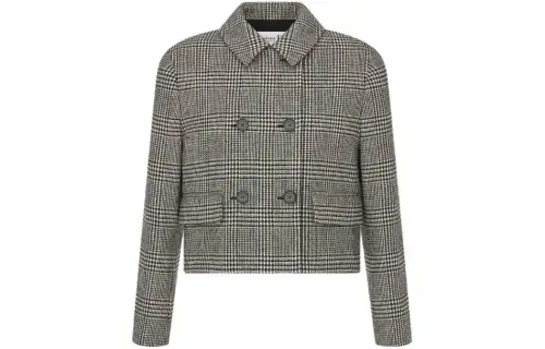 DIOR Jackets Women's Gray Lapel Moderate Other