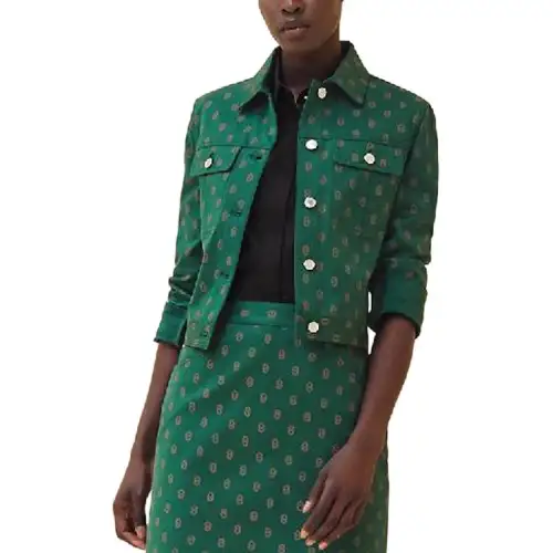 HERMES Jackets & Coats Women's Green