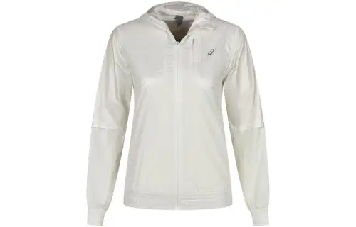 ASICS Nagino Jackets Women's Ecru Hooded Moderate Other