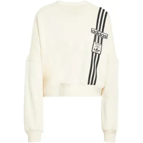 Adidas Women's Adibreak Cropped Sweatshirt Cream White