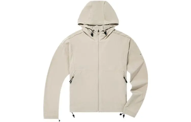 Columbia Jackets Women's Ecru Hooded Moderate Other
