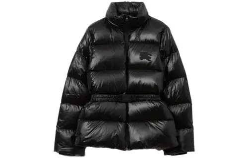 Burberry Jackets Women's Black Stand Collar Moderate Other