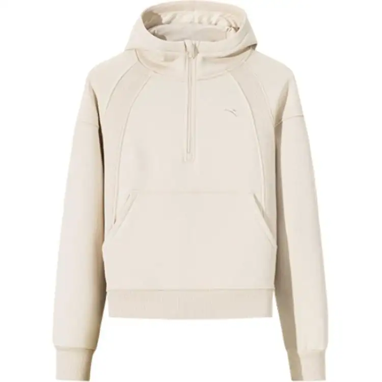 Anta Variety Training Collection Comfortable Minimalist Style Hooded Fleece Lined Loose Fit Pullover Sweatshirt Women's