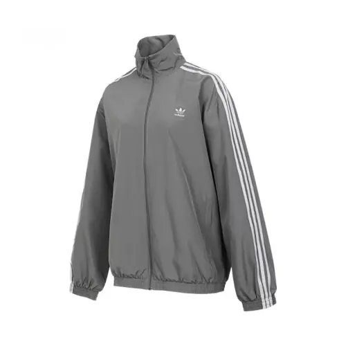 Adidas Originals Classics 3 Stripes OVERSIZED TT Jacket Women's Gray
