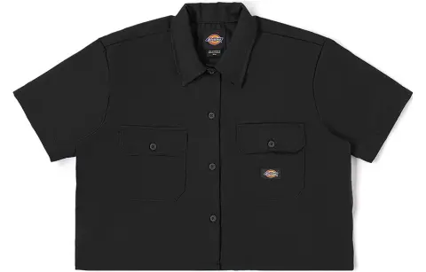 Dickies Shirts Women's Pointed Collar Moderate Workwear