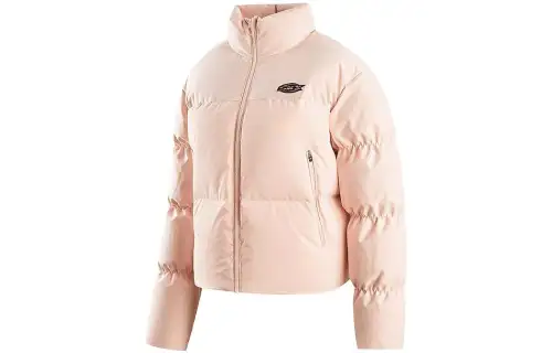 Skechers Colorful Down Jackets Women's Peach Pink/01C9 Stand Collar Moderate Down Jacket