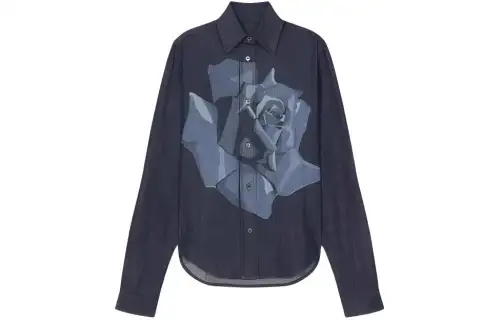KENZO Rose print Denim Shirt
