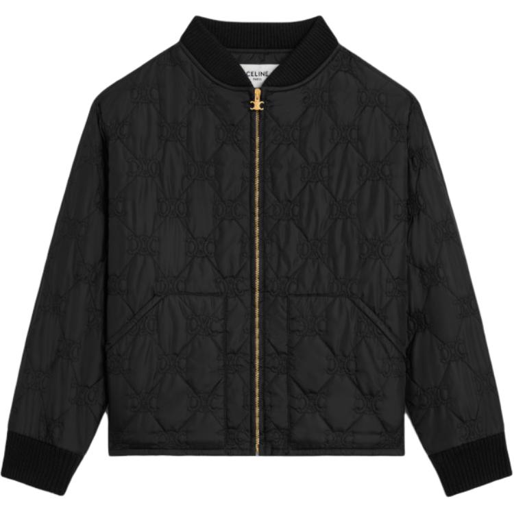 CELINE Triomphe Teddy Jacket In Lightweight Nylon