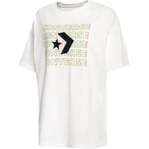 Converse Star Chevron T Shirt Women's White