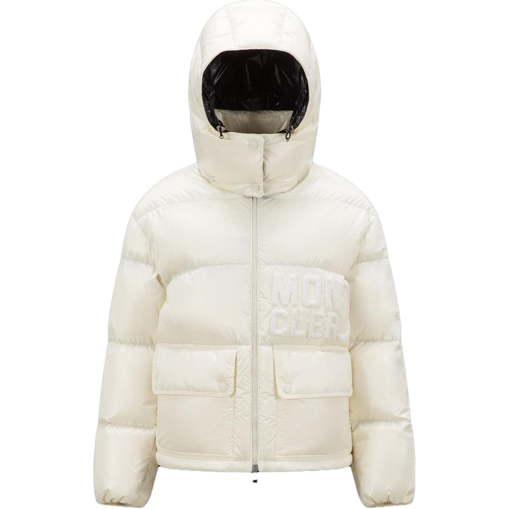 Женская куртка Moncler Abbaye (белая)