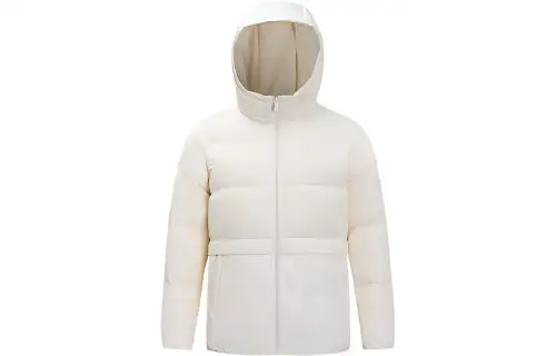 ANTA Down Jackets Women's White Hooded Down Jacket