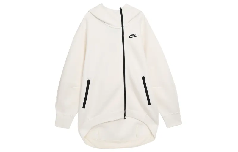 Nike Jackets Women's Ivory White Hooded Moderate Other
