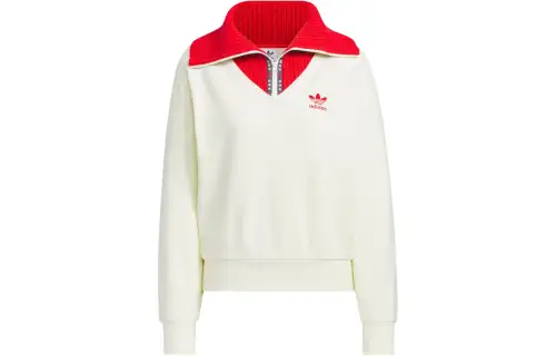 Adidas Originals x FEIFEI RUAN Crewneck Top Sweatshirt Women's Ivory White