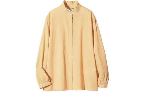 UNIQLO X INES DE LA FRESSANGE UNIQLO X Ines De La Fressange Shirts Women's Earth Yellow Stand Collar Moderate Other