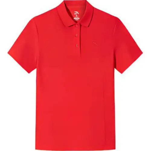 Anta Sports Lifestyle Collection Comprehensive Training Collection Polo Shirt Women's Classic Red