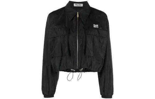 MIU MIU Technical silk Blouson Jacket