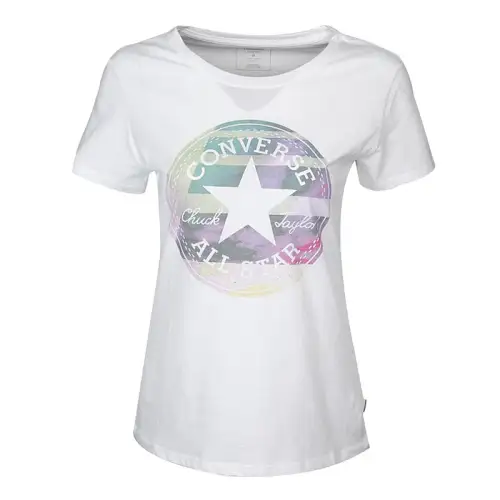 Converse T Shirts Women's White Crew Neck Moderate Other