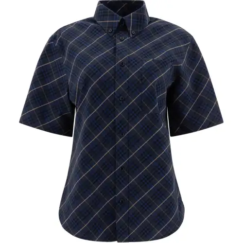 Burberry Checked Short-Sleeved Shirt