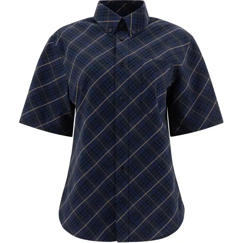 Burberry Checked Short-Sleeved Shirt