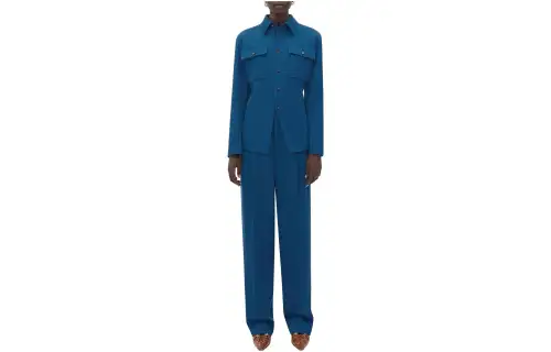 Bottega Veneta Jackets Women's Blue Lapel Moderate Other