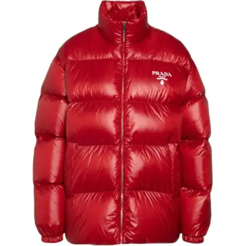 Prada Logo Printed Puffer Jacket