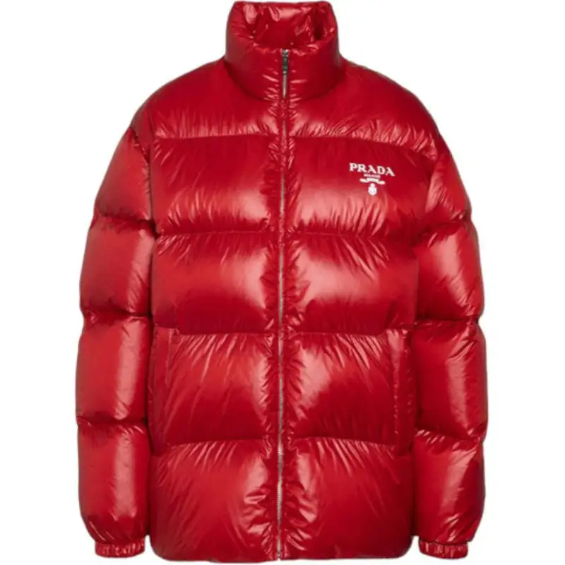 Prada Logo Printed Puffer Jacket