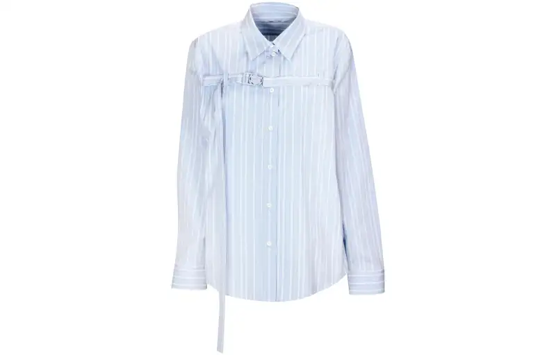 OFF-WHITE Striped Cut-Out Shirt