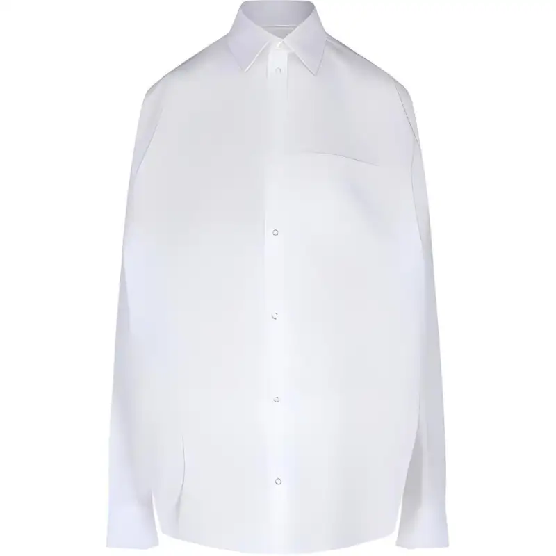 Balenciaga Logo Embellished Long Sleeved Shirt